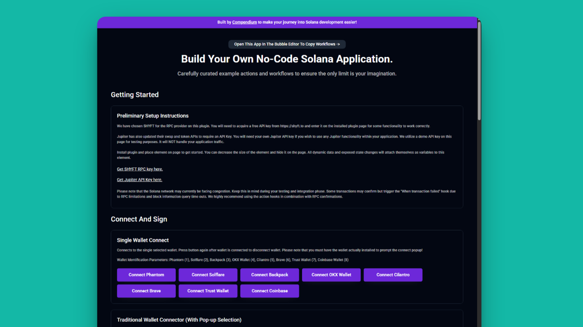 SOLANA NO-CODE BUILDER screenshot 1